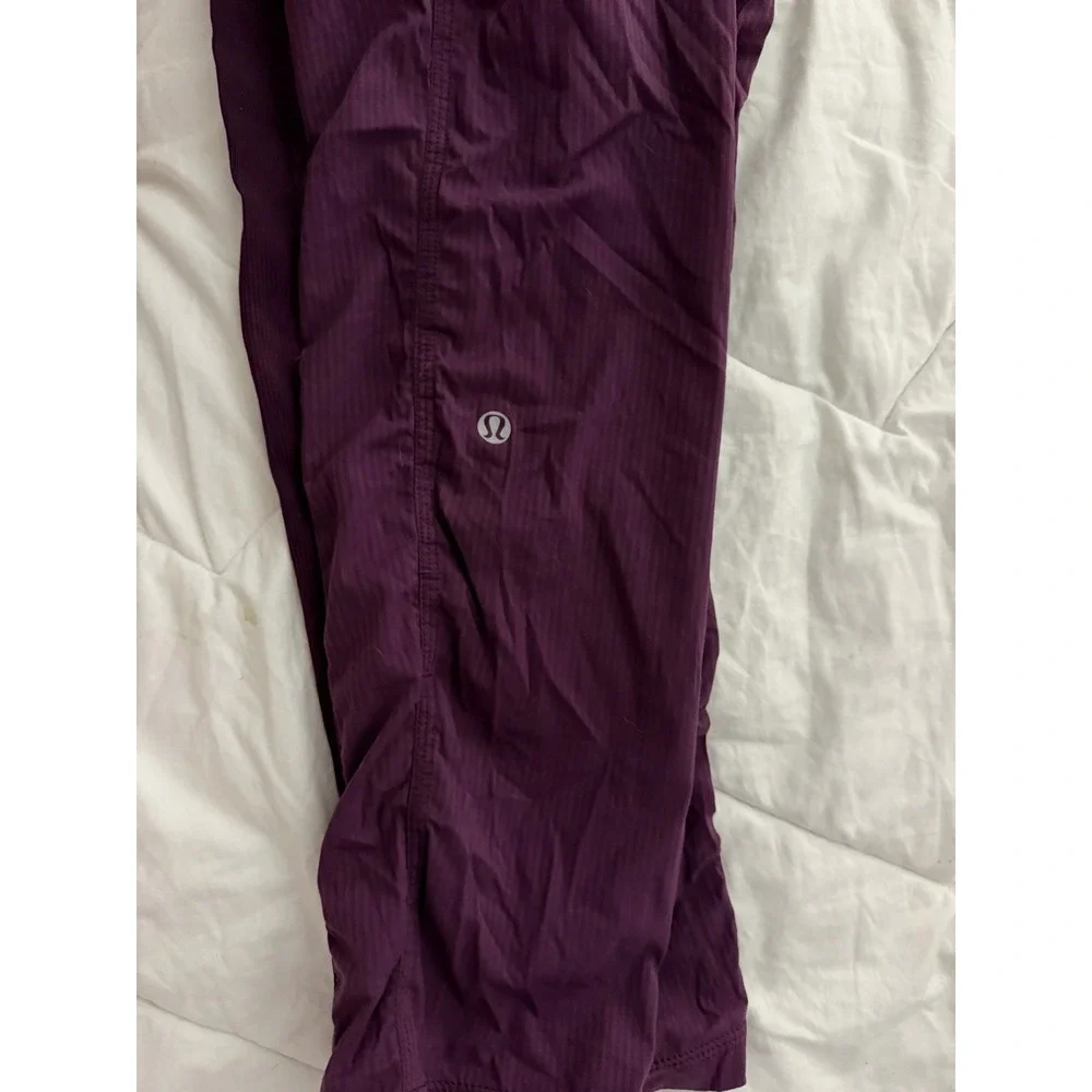 Lululemon Dance Studio Pants 2 Back Pockets Burgundy Women's Size 6